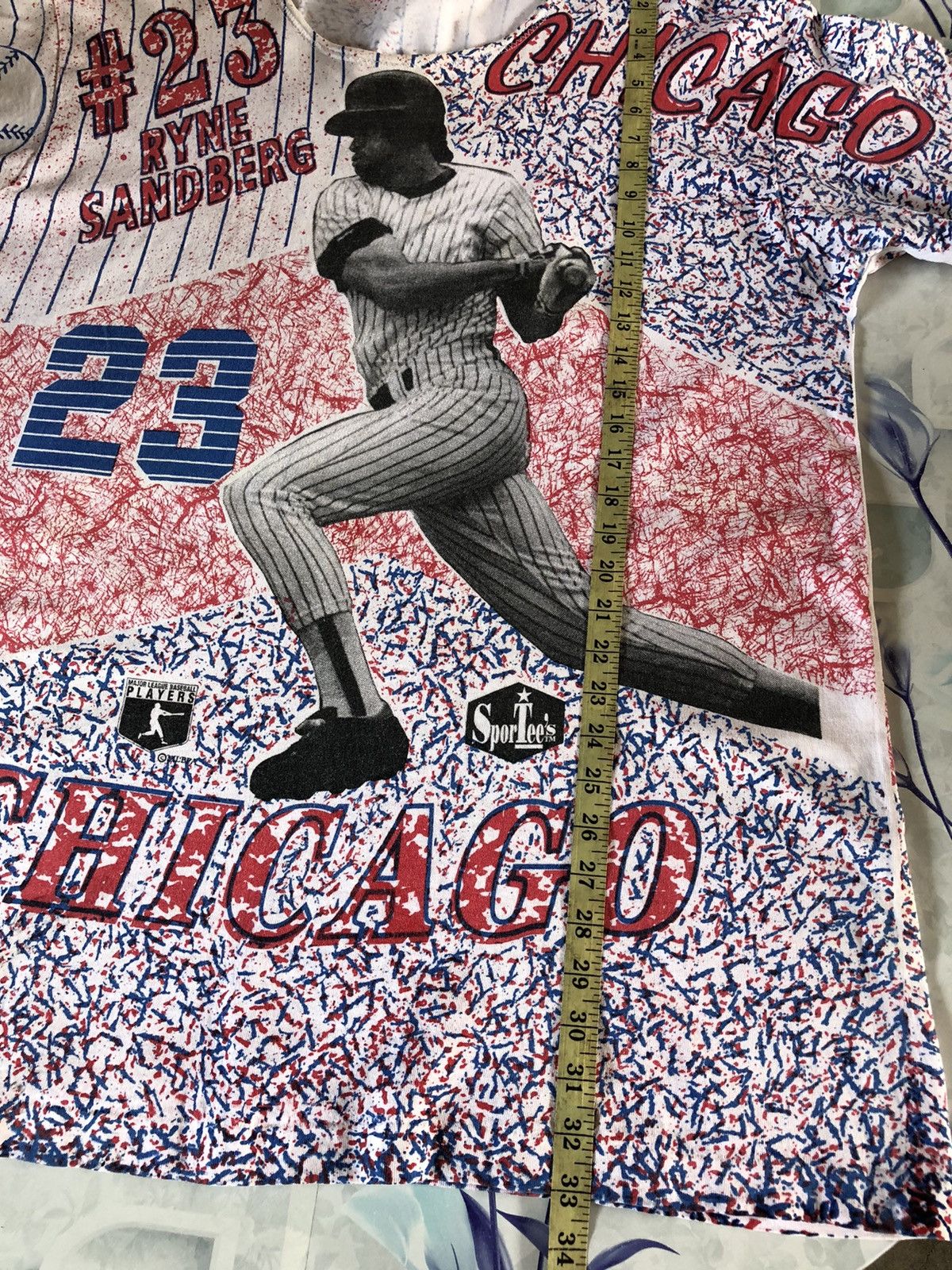 MLB Vintage Ryne Sandberg MLB Chicago Cubs All Over Print Tee Size US XL / EU 56 / 4 - 10 Thumbnail