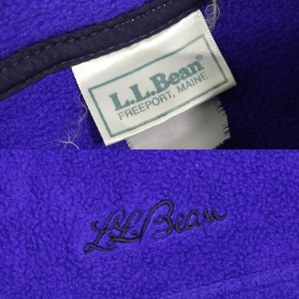L.L. Bean 90S Logo Snap T Fleece Vintage Size US M / EU 48-50 / 2 - 10 Thumbnail