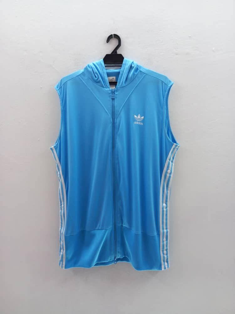 Adidas Adidas Zipper Hoodie Sleeveless Size US XL / EU 56 / 4 - 2 Thumbnail