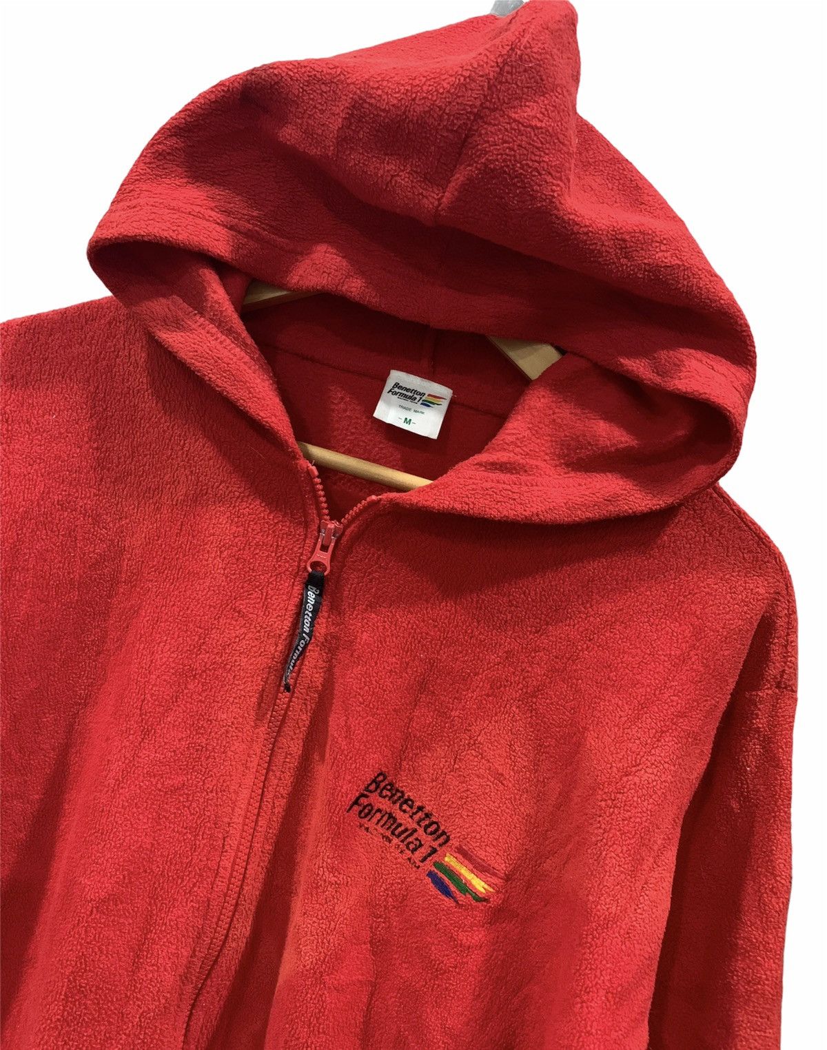 Vintage Benetton Formula Fleece Hoodie M