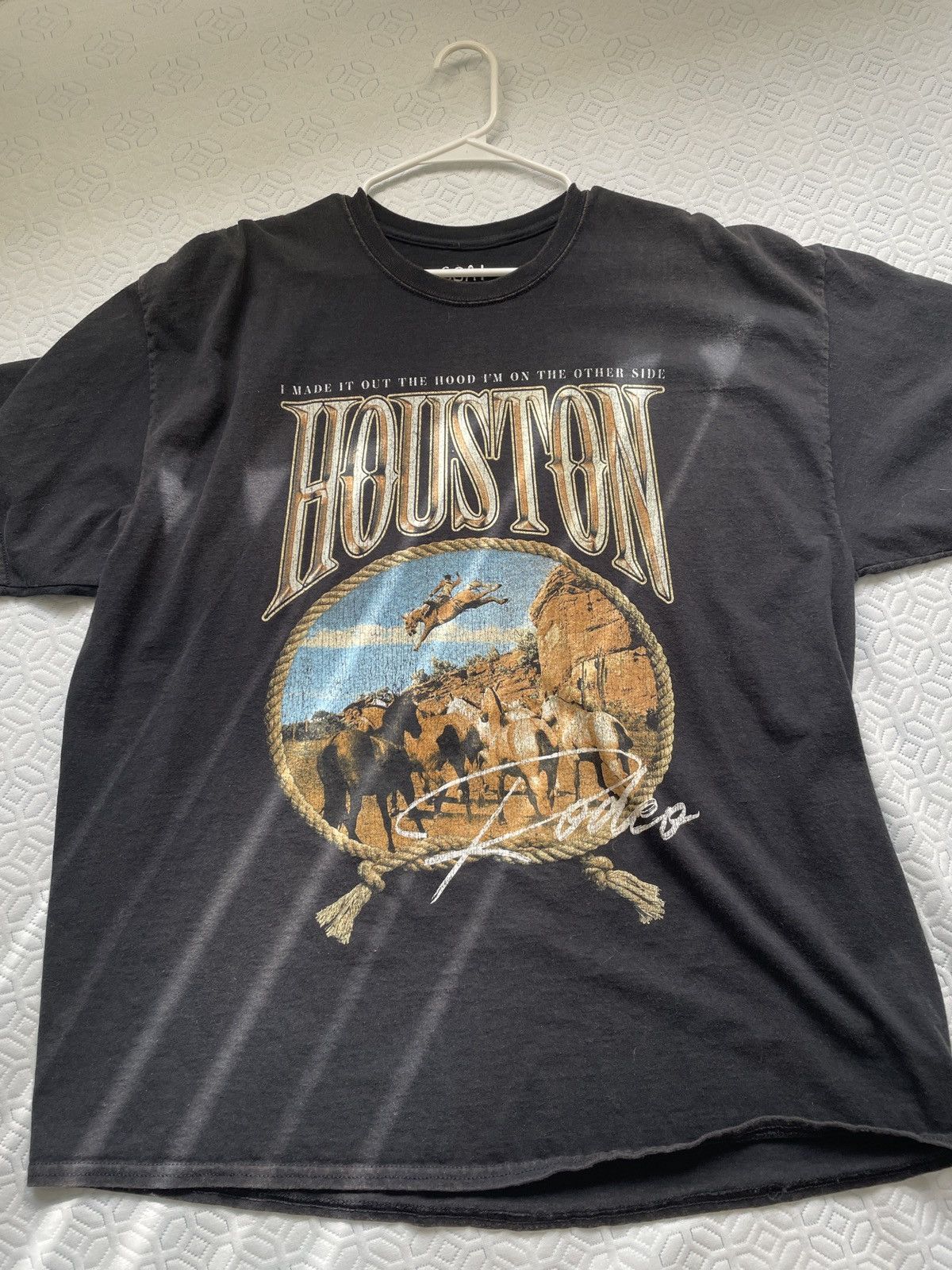 Vintage Houston Astros T Shirt Tee Fruit of the Loom Size 