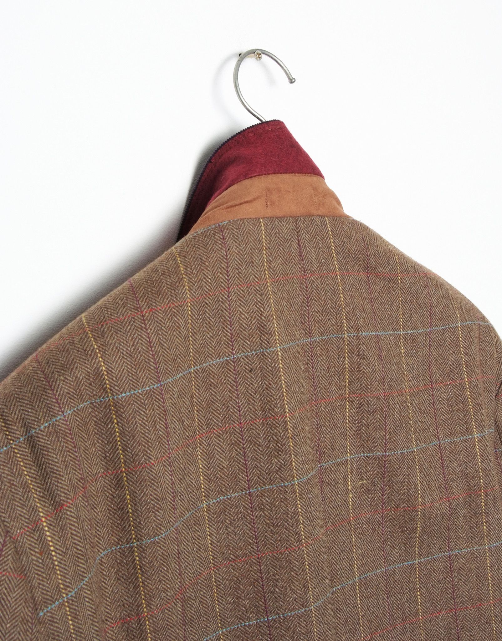 Simon Carter Simon Carter Wool Plaid Check 2 Button Blazer Jacket Size 42R - 12 Thumbnail