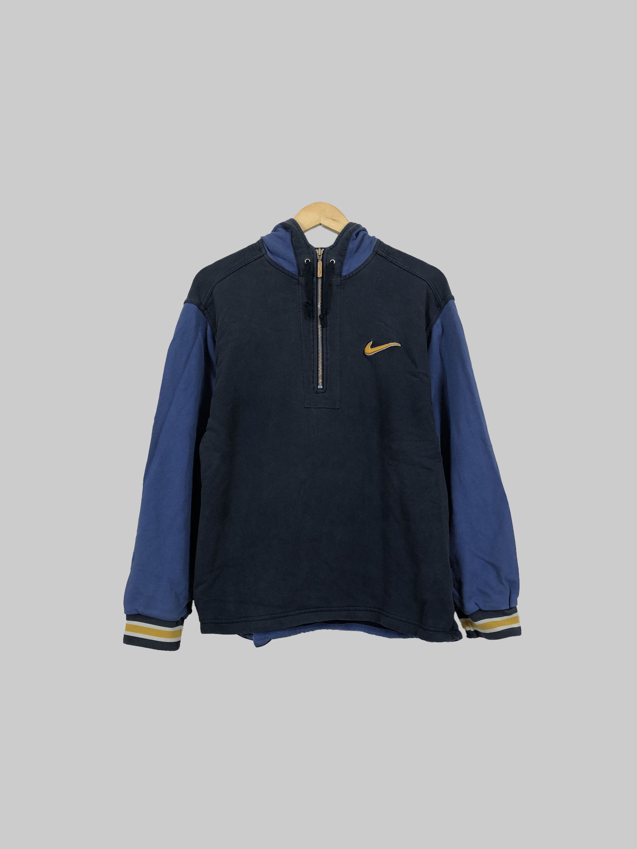 Nike Vintage 90s Nike 1/4 Zip Big Swoosh Size US S / EU 44-46 / 1 - 2 Thumbnail