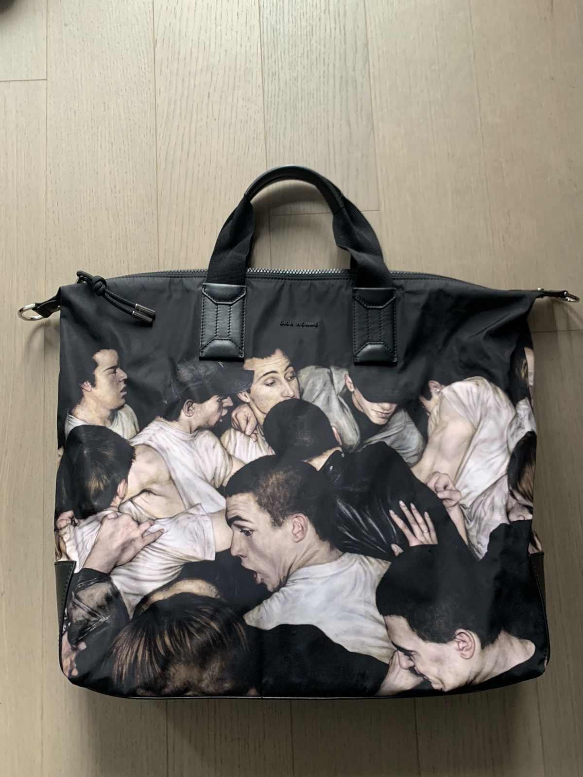 Dior × Kris Van Assche Dan Witz Mosh Pit Messenger Bag | Grailed