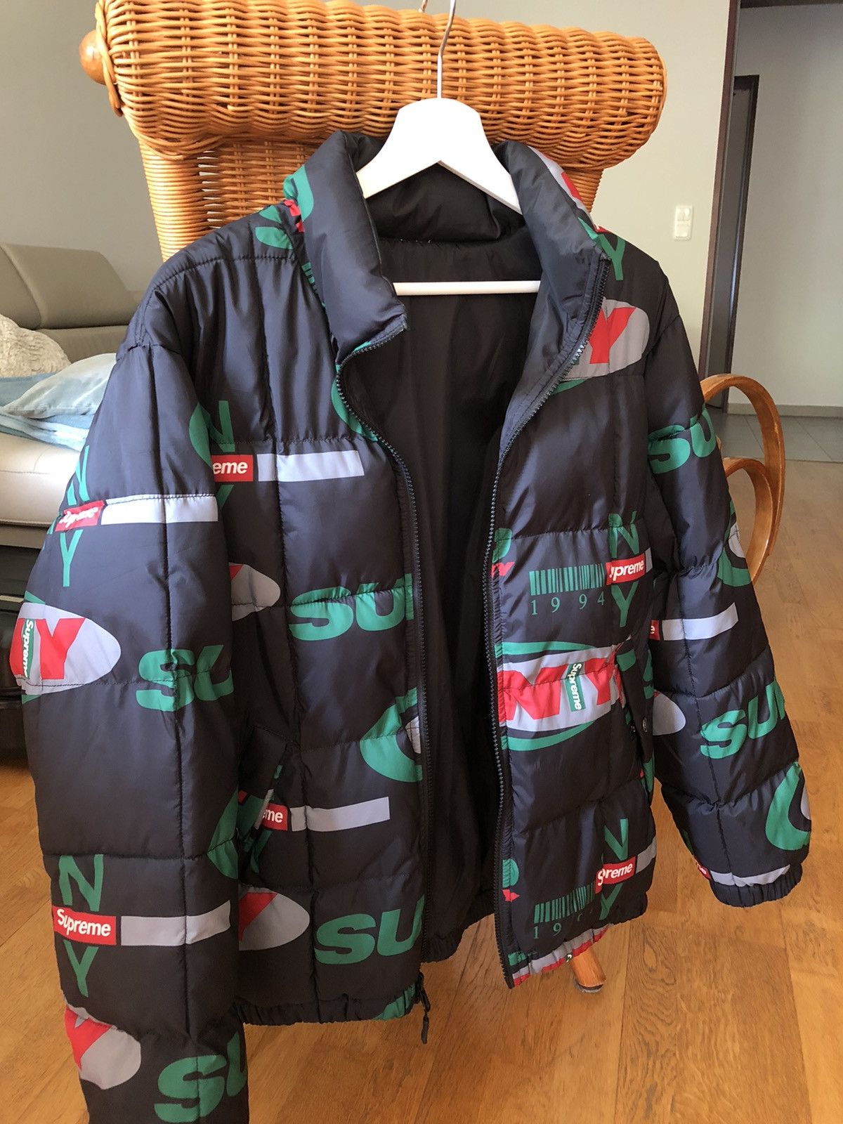 Supreme Ny Reversible Puffy Jacket | Grailed