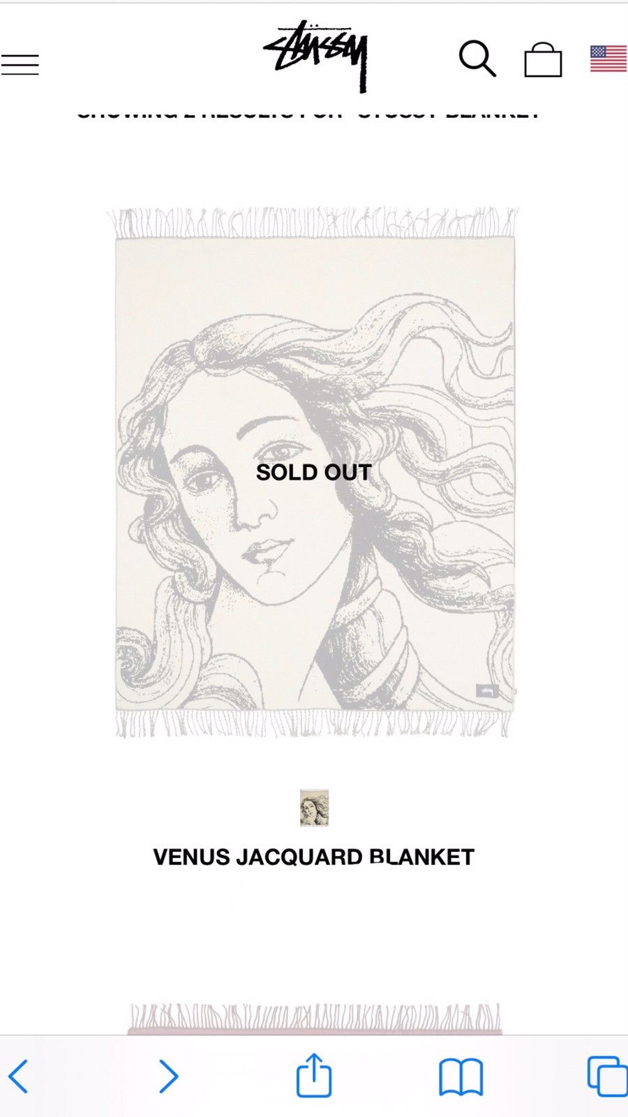 Stussy Stussy Venus Jacquard Blanket | Grailed
