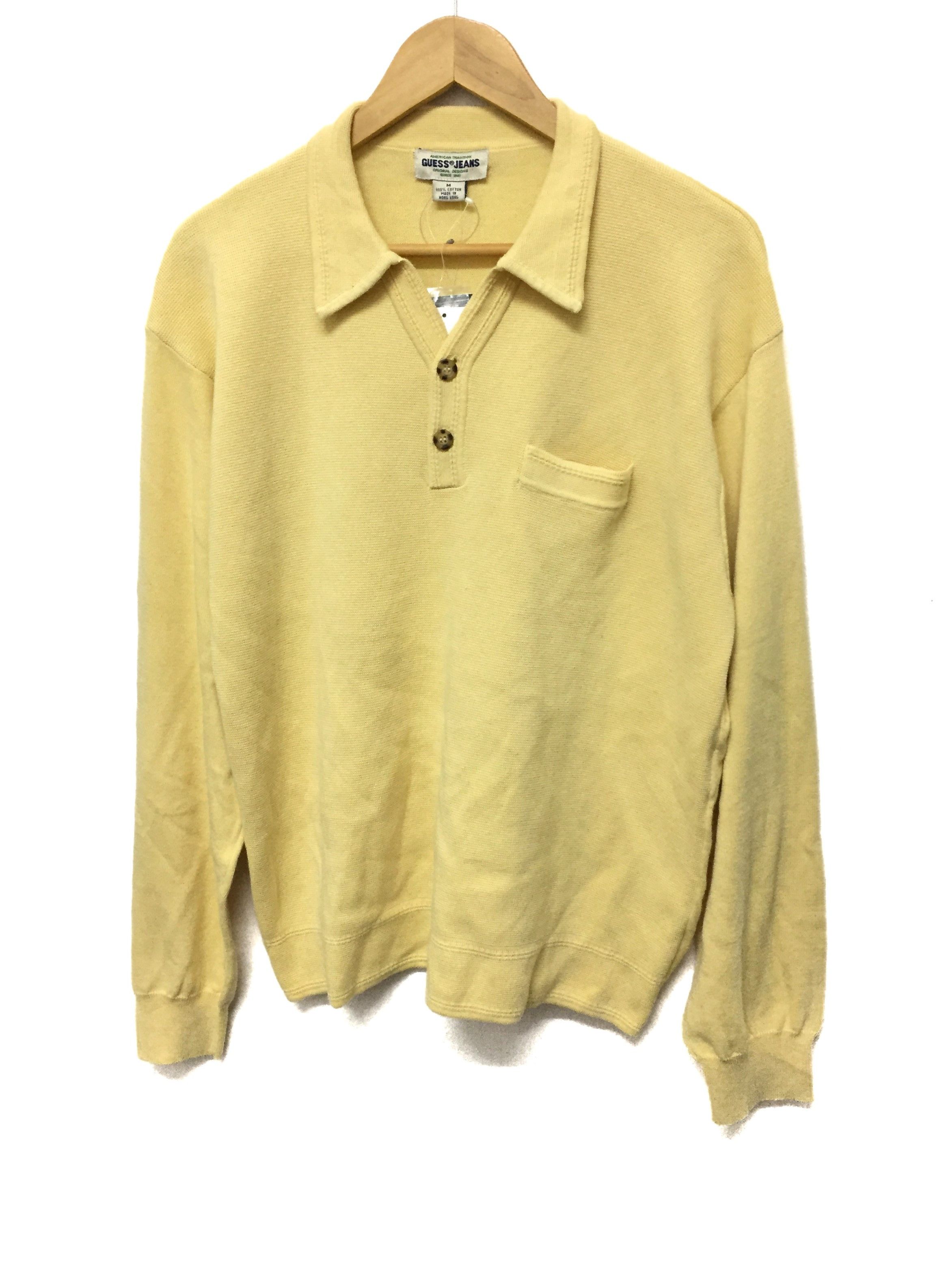Guess 90's GUESS jeans Collar Knit Sweatshirt Deadstock Size US M / EU 48-50 / 2 - 1 Thumbnail
