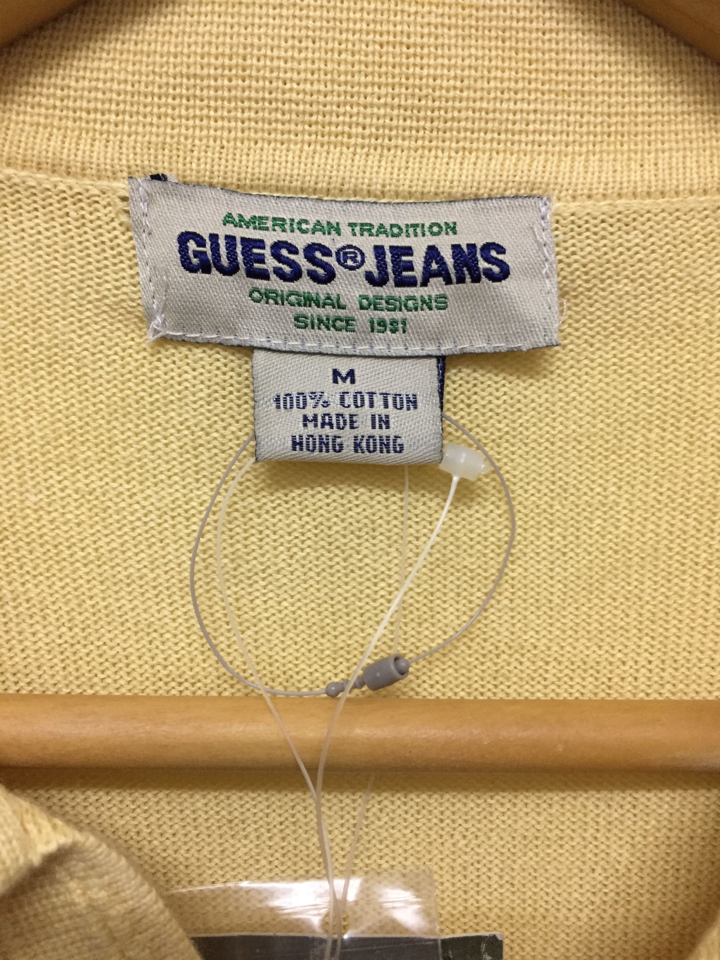 Guess 90's GUESS jeans Collar Knit Sweatshirt Deadstock Size US M / EU 48-50 / 2 - 7 Thumbnail