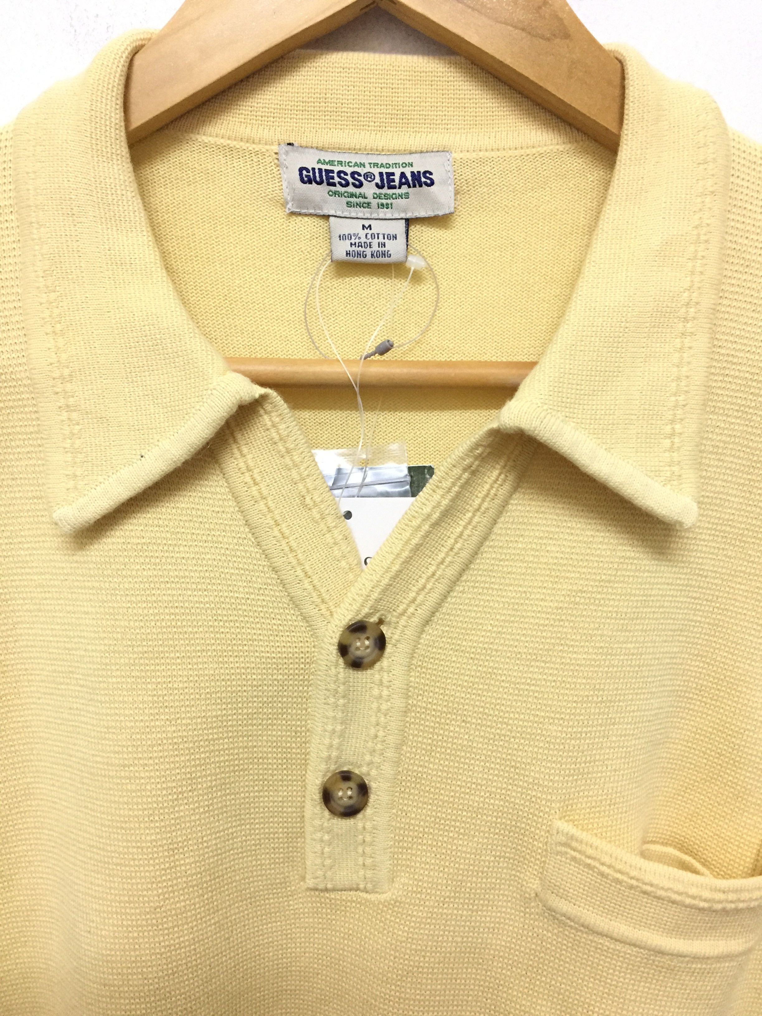Guess 90's GUESS jeans Collar Knit Sweatshirt Deadstock Size US M / EU 48-50 / 2 - 4 Thumbnail