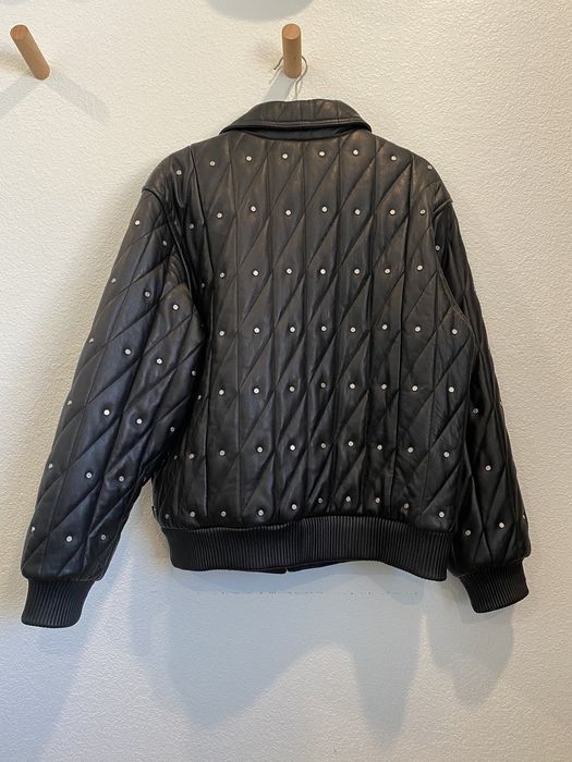 Supreme Quilted Studded Leather Jacket | Grailed