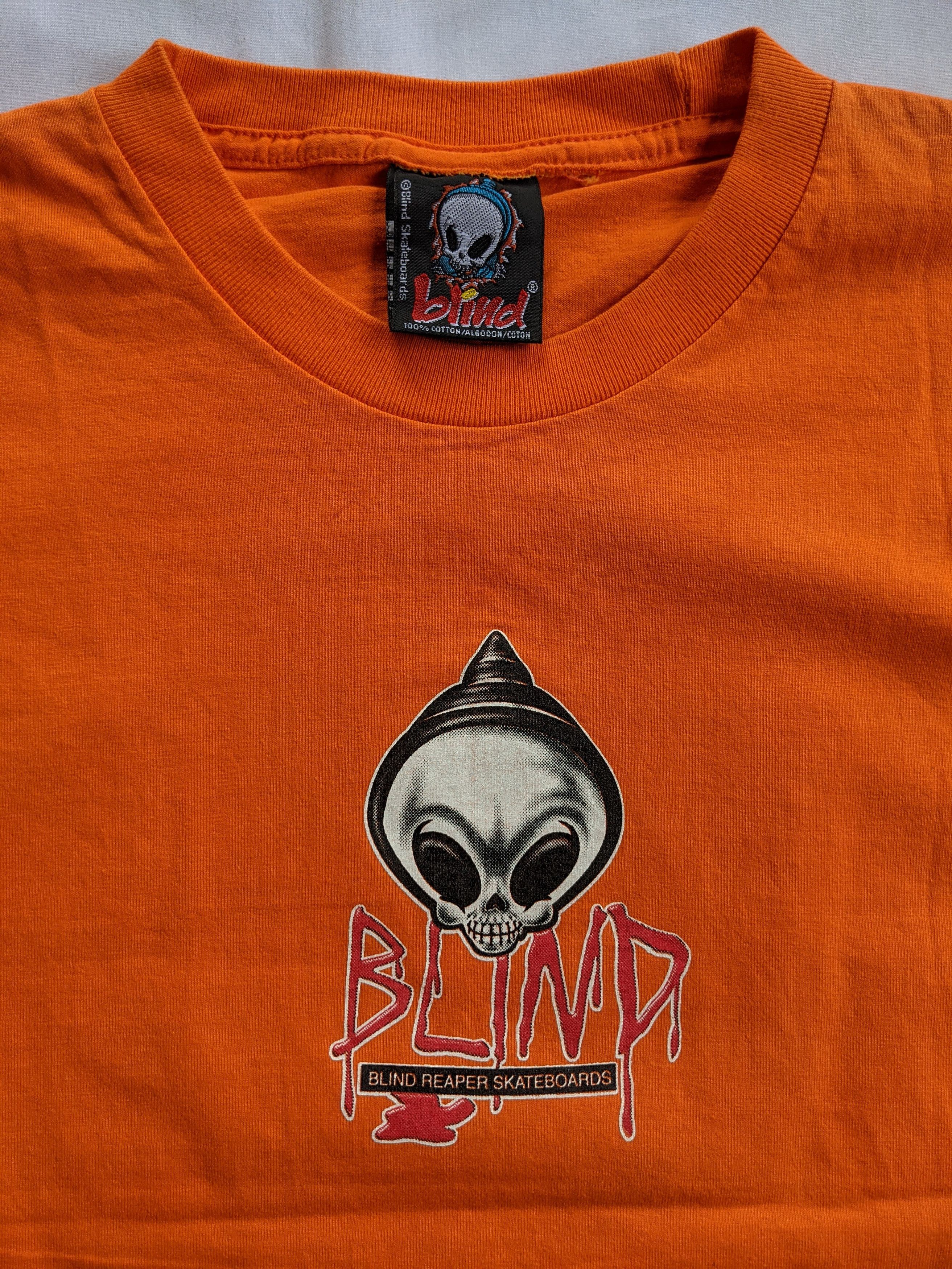 Hook-Ups × Vintage Vintage 90s Blind Skateboard big printed tee Size US S / EU 44-46 / 1 - 4 Thumbnail