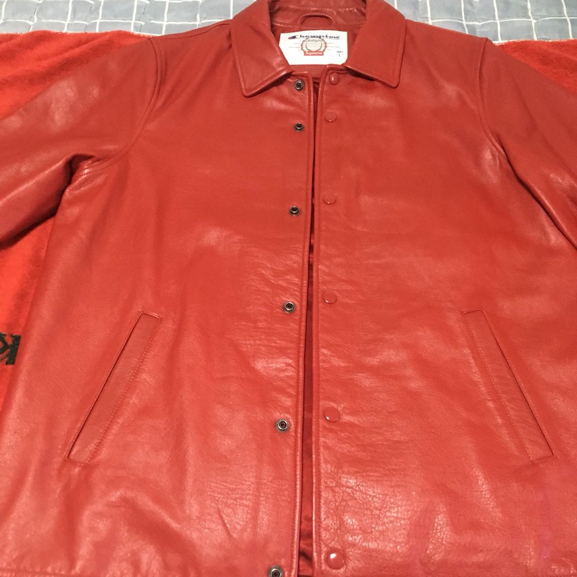 Supreme supreme champion leather coaches jacket | Grailed