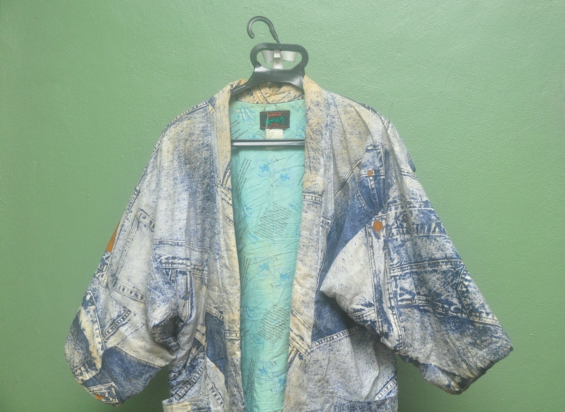 Japanese Brand Vintage Tackle Violent Rugby Mind Overprint Japanese Kimono Size US L / EU 52-54 / 3 - 4 Thumbnail