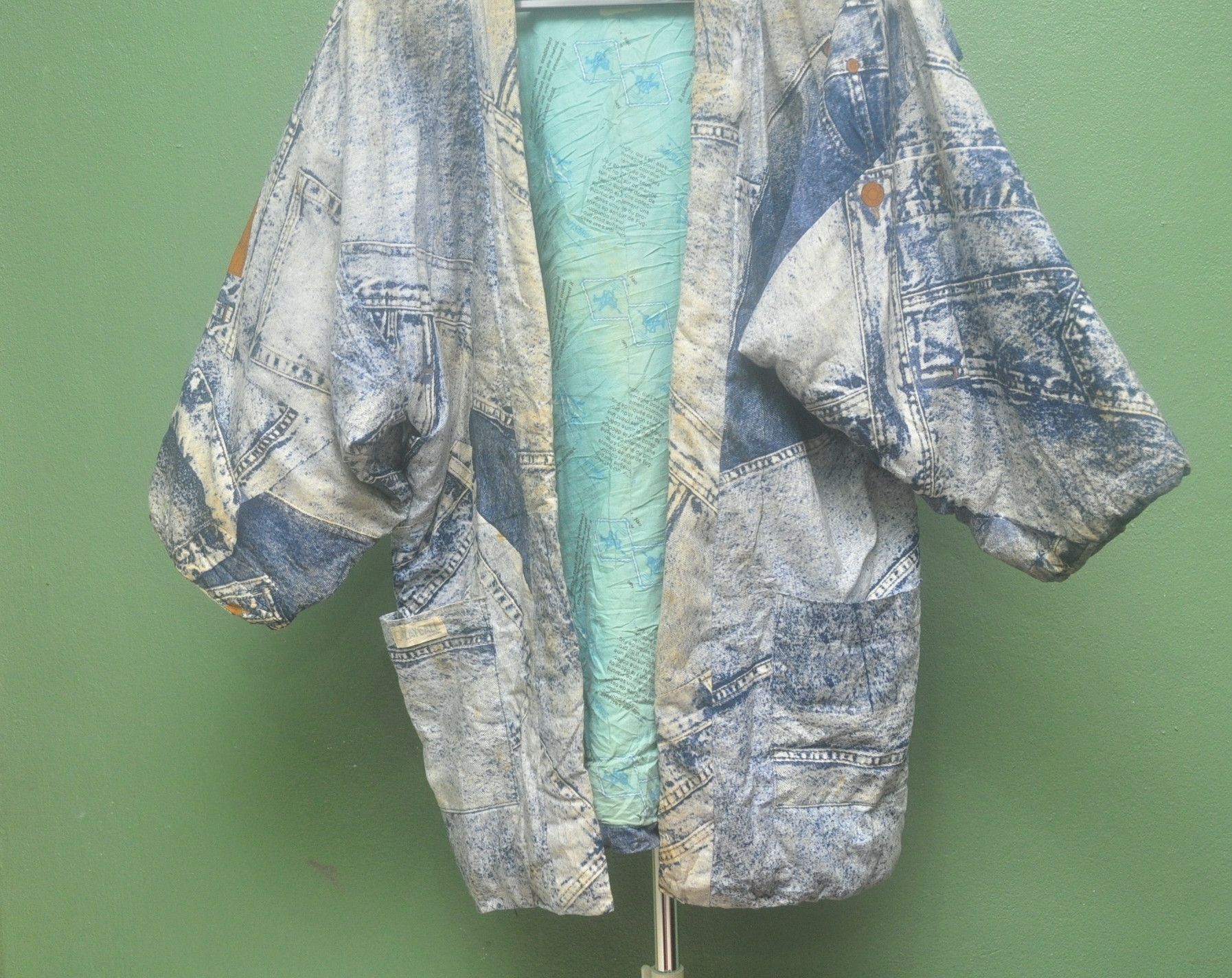 Japanese Brand Vintage Tackle Violent Rugby Mind Overprint Japanese Kimono Size US L / EU 52-54 / 3 - 3 Thumbnail