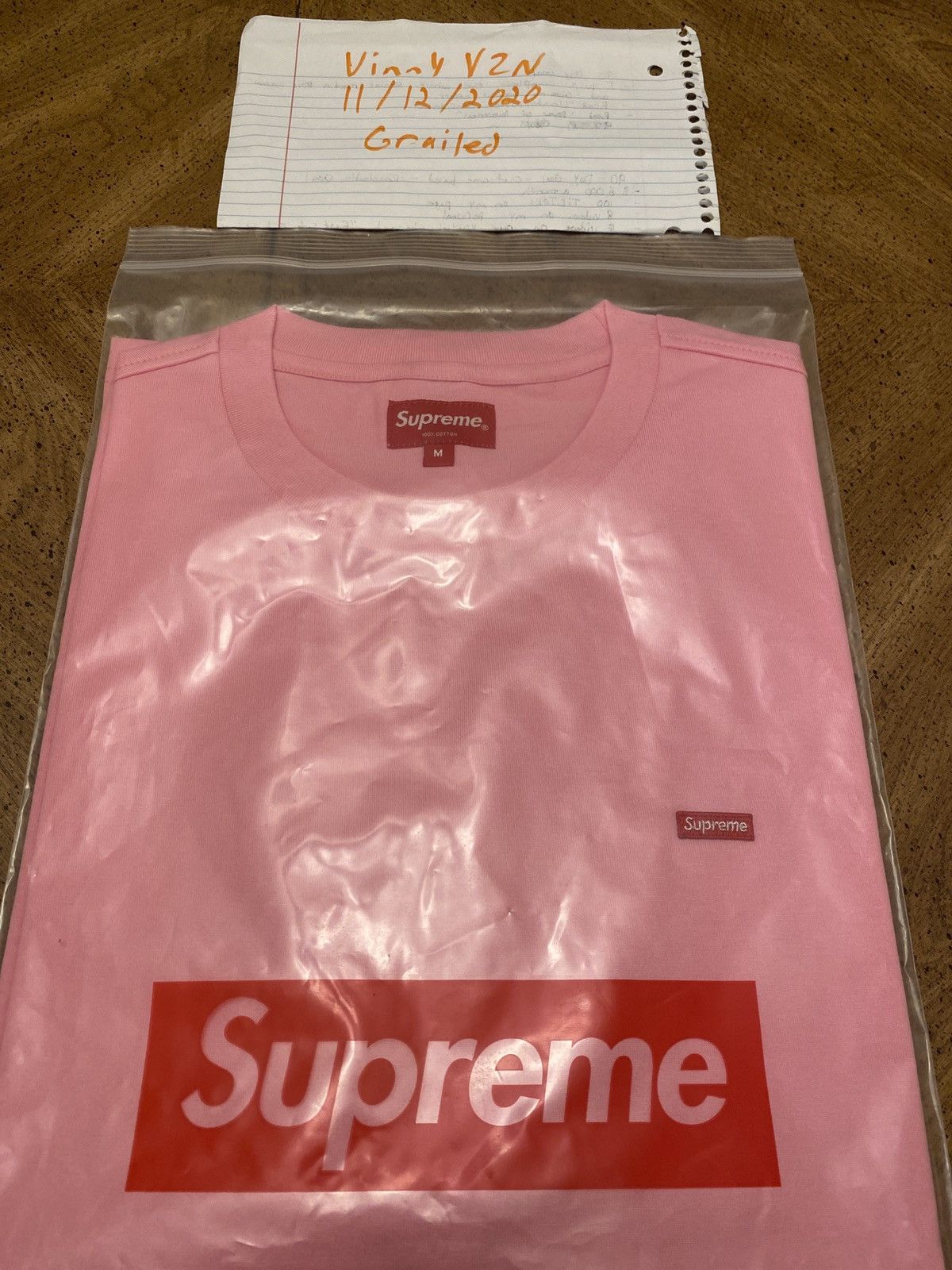 Supreme Supreme Small Box L/S Tee Pink | Grailed