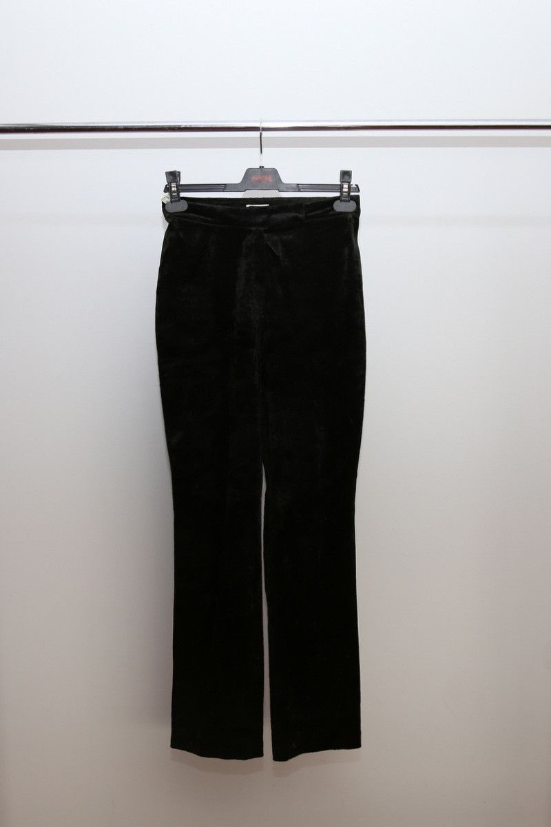 Helmut Lang SS93 Skull Print Velvet Trousers Size US 26 / EU 42 - 1 Thumbnail