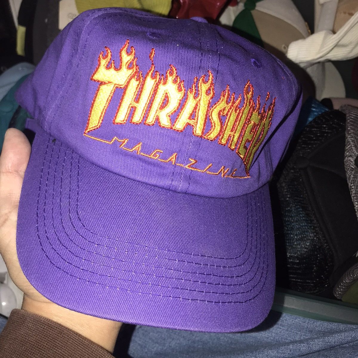 Thrasher flame cheap cap