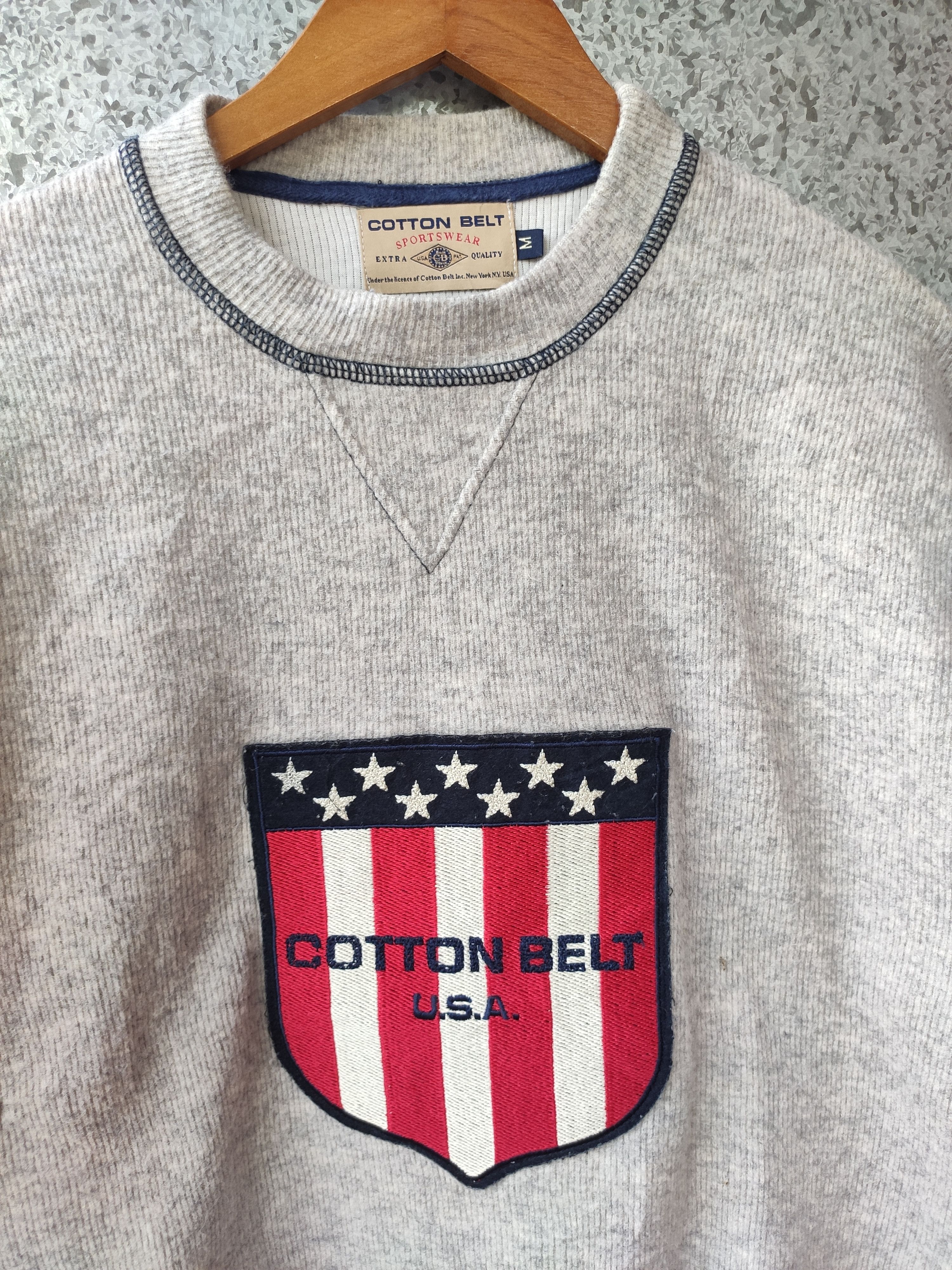 Vintage 🔥 Cotton Belt Sportwear sweatshirt made in Italy Size US M / EU 48-50 / 2 - 2 Thumbnail