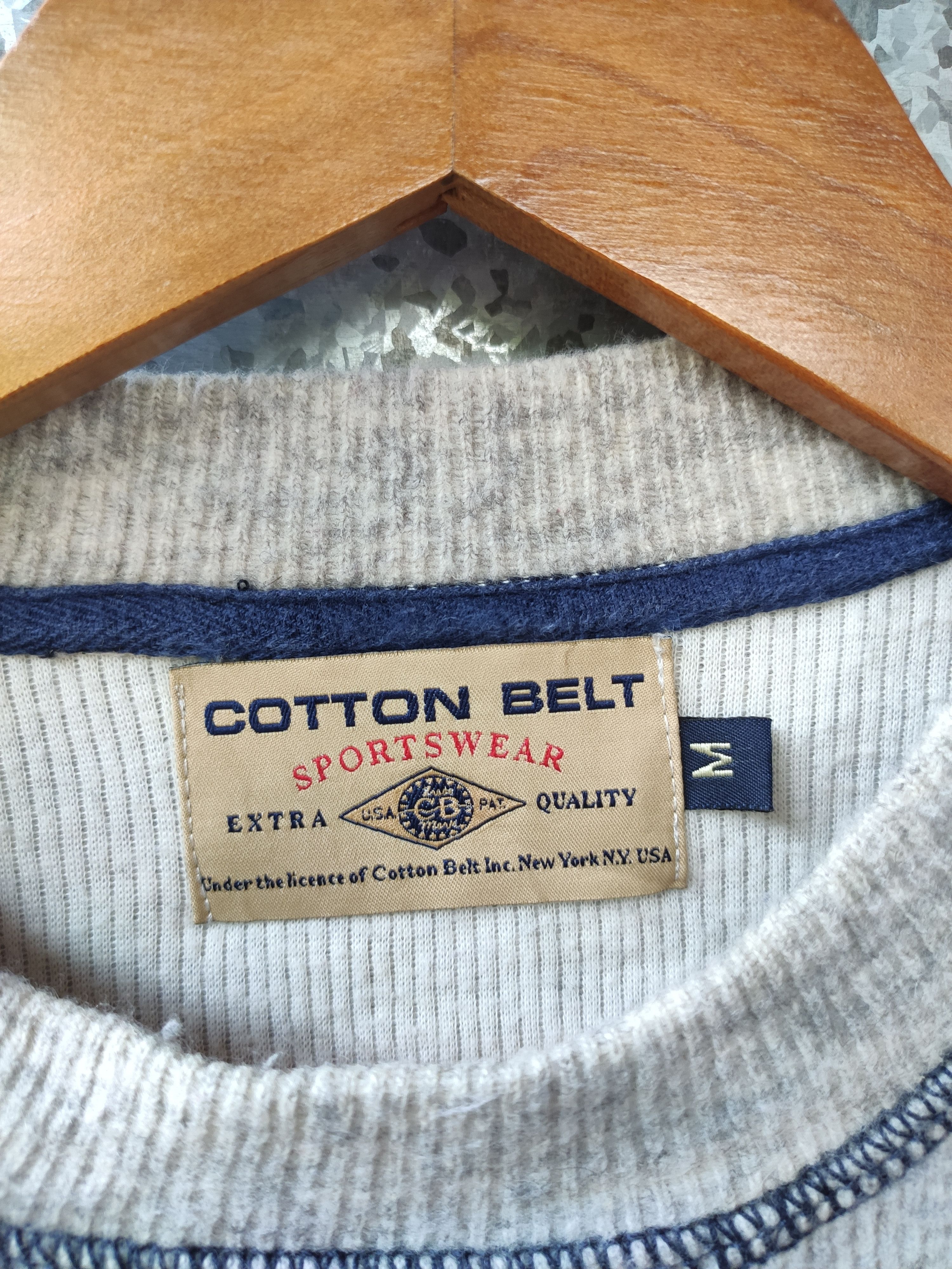 Vintage 🔥 Cotton Belt Sportwear sweatshirt made in Italy Size US M / EU 48-50 / 2 - 6 Thumbnail