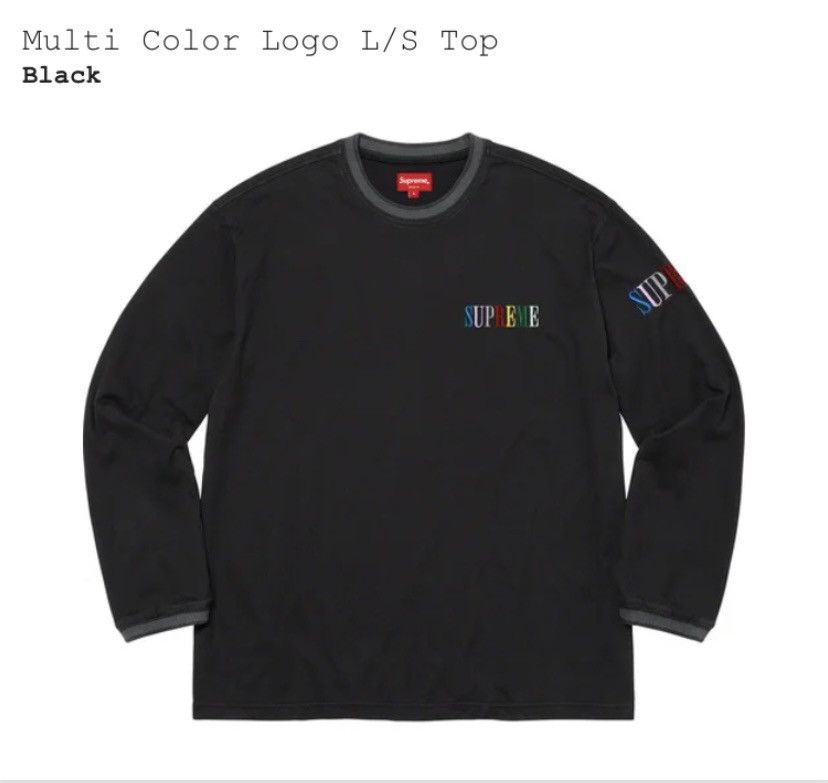Supreme Multi Color Logo L/S Top