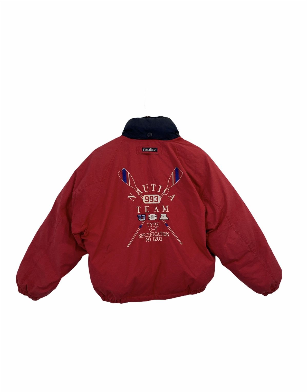 Nautica × Vintage Vintage 90’s Nautica Team USA Puffer Jacket Nice Design Size US M / EU 48-50 / 2 - 1 Thumbnail