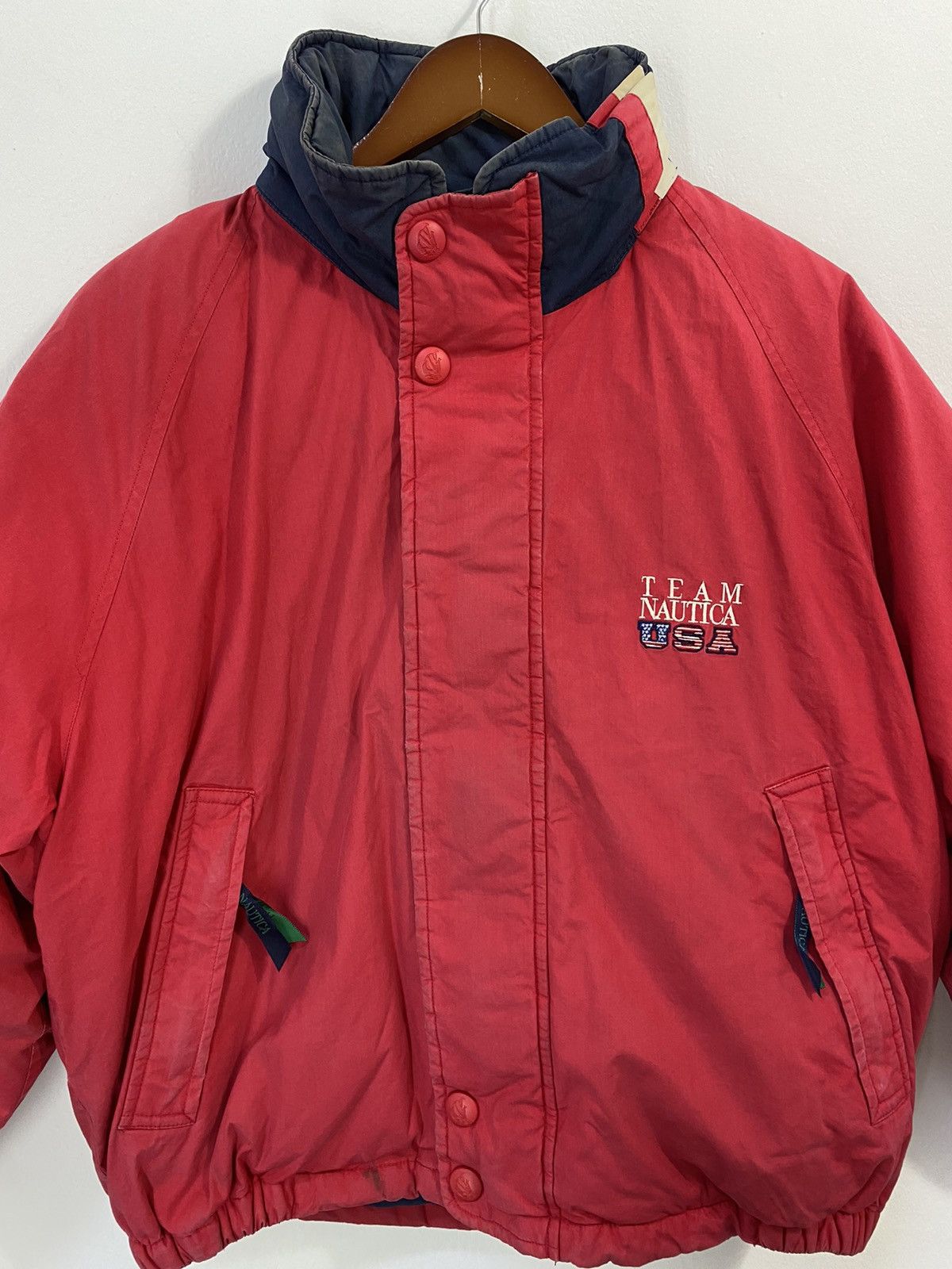 Nautica × Vintage Vintage 90’s Nautica Team USA Puffer Jacket Nice Design Size US M / EU 48-50 / 2 - 4 Thumbnail
