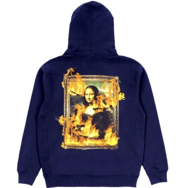 Fuck The Population Pleasures Superrradical Pleasures Mona Lisa Burn Again Hoodie Grailed