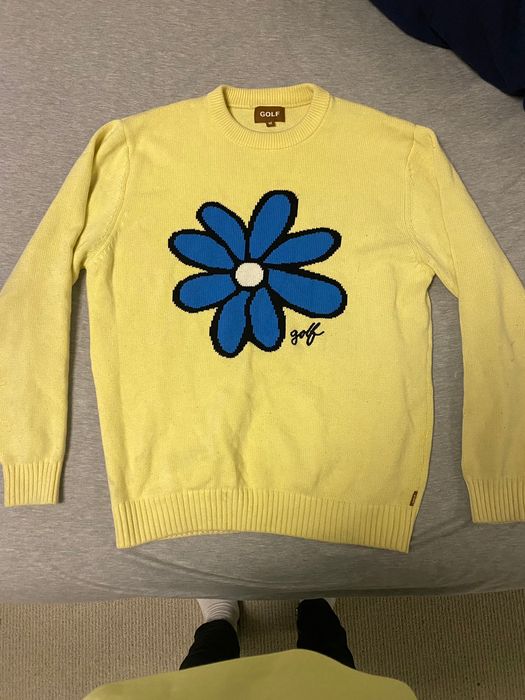 Golf Wang Golf Wang Flower Power Yellow Knit Sweater | Grailed