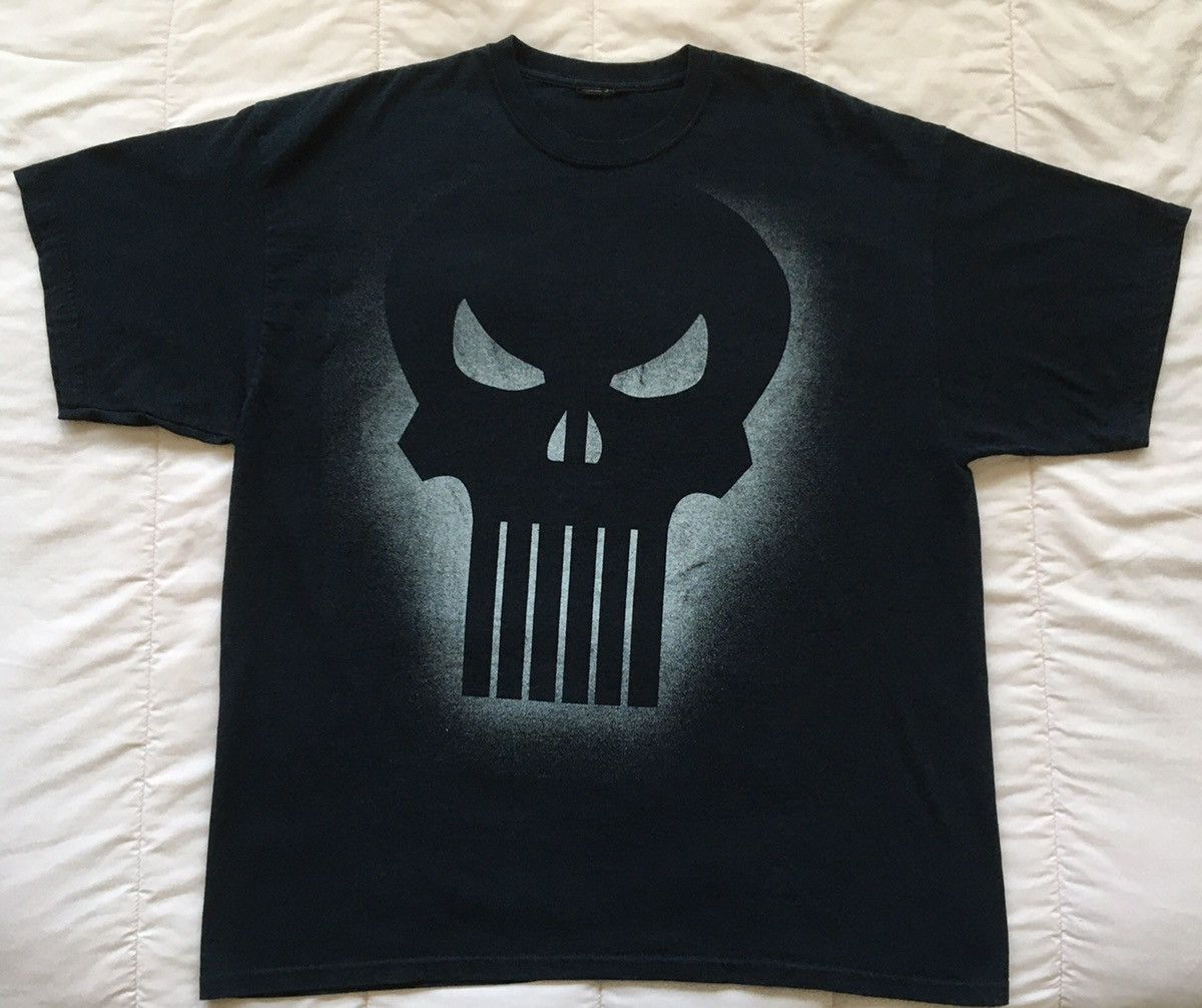 Mad Engine × Marvel Comics Punisher Skull Logo Shirt Marvel Comics Mad Engine Vintage Size US XXL / EU 58 / 5 - 1 Thumbnail