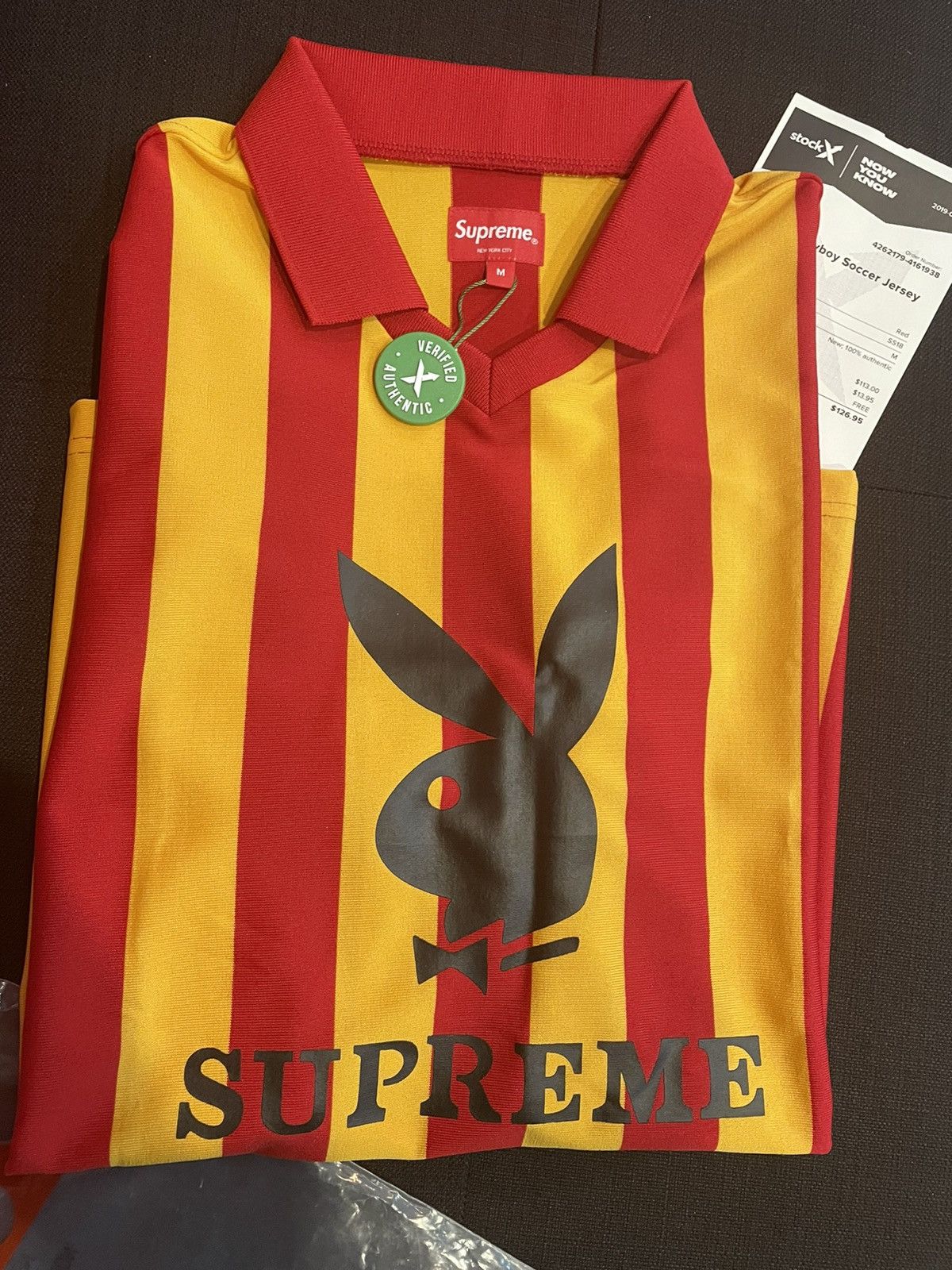 Supreme Supreme x playboy soccer jersey | Grailed