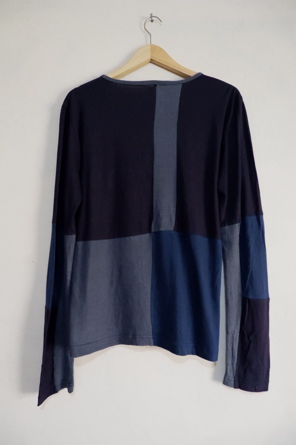 Japanese Brand Shareef Patchwork Longsleeve Pocket tee Size US M / EU 48-50 / 2 - 2 Thumbnail