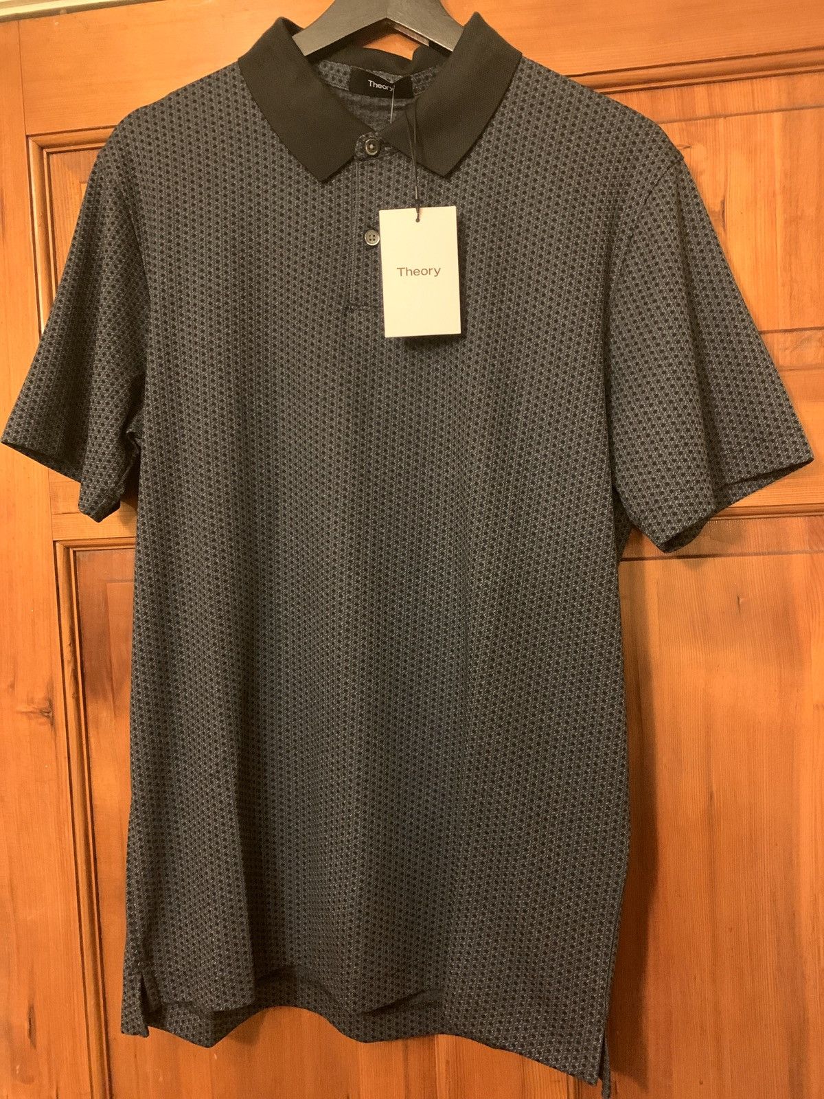 *RARE* Brand New Theory Star Jacquard Polo - Size Medium