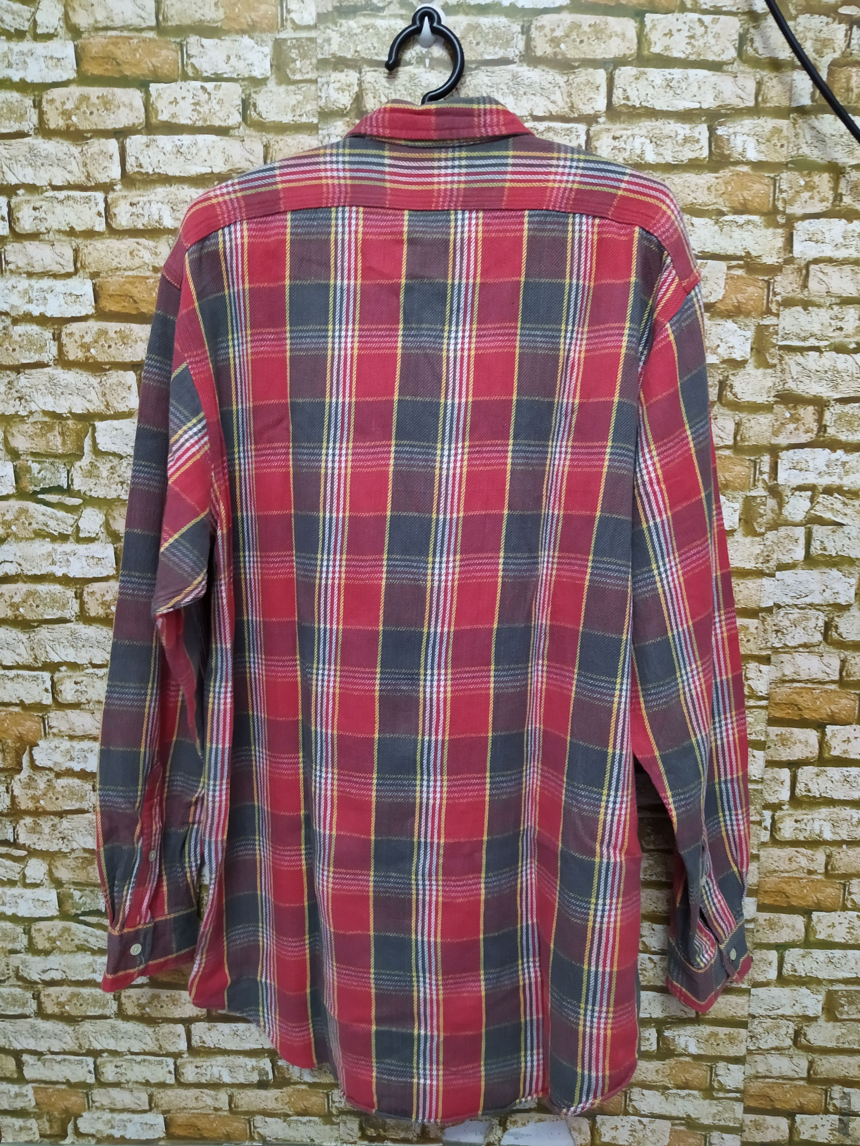 RRL Ralph Lauren 90s RRL POLO RALPH LAUREN FLANNEL SHIRT OVER-SIZED (B672) Size US L / EU 52-54 / 3 - 6 Thumbnail