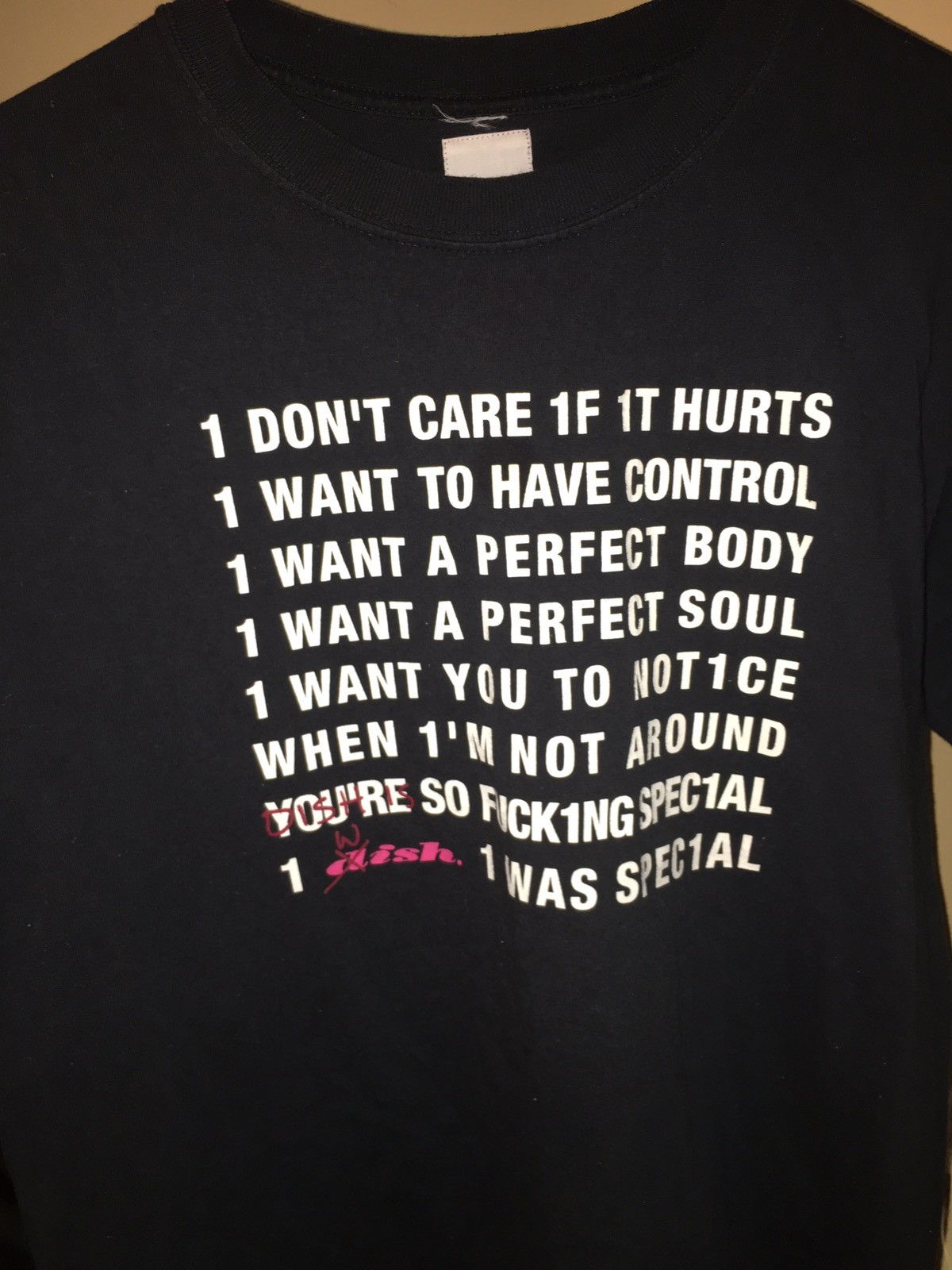 Number (N)ine Radiohead Creep Lyric Tee | Grailed