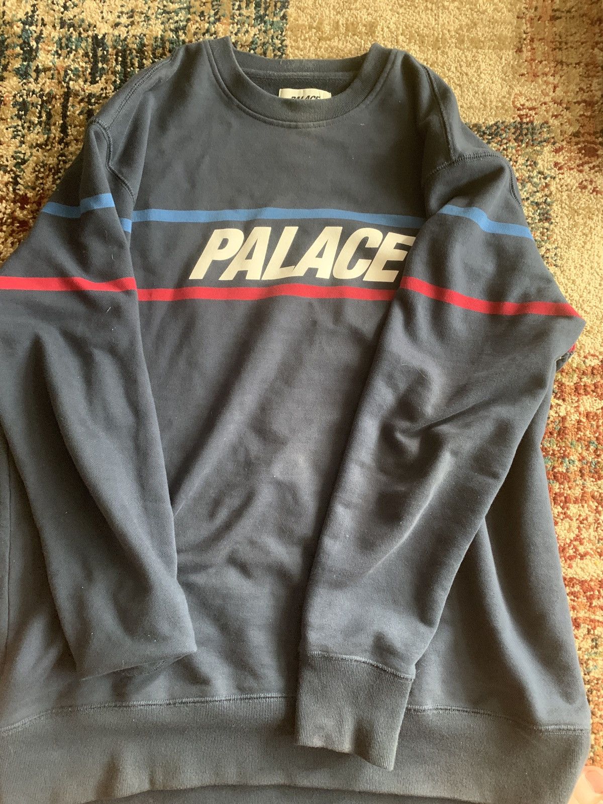 ウェア palace flag stripe crew a_c1480c9165944a708d9f2247df1d