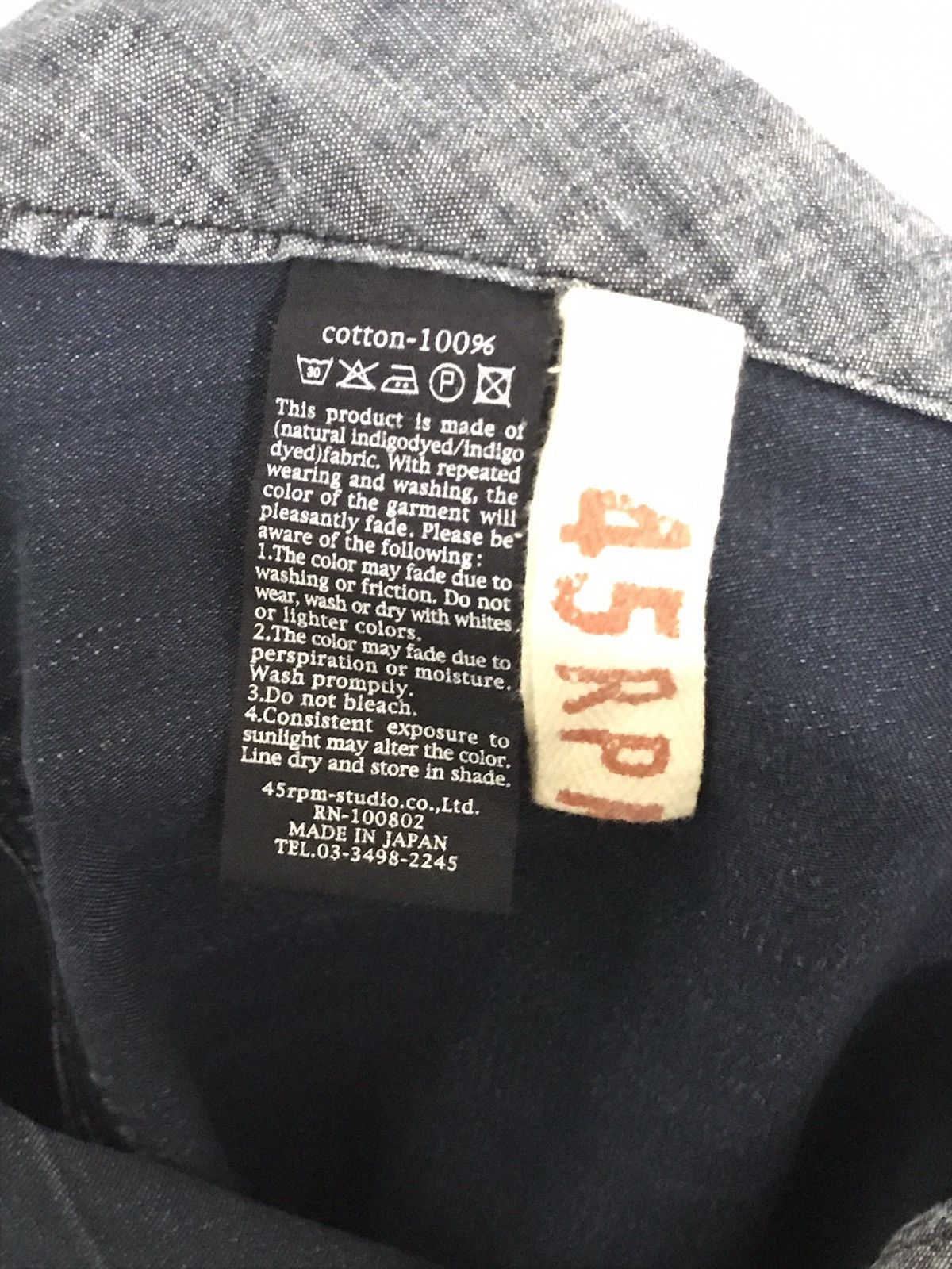 45rpm 45rpm Indigo Blue Denim Pants Size US 32 / EU 48 - 11 Thumbnail