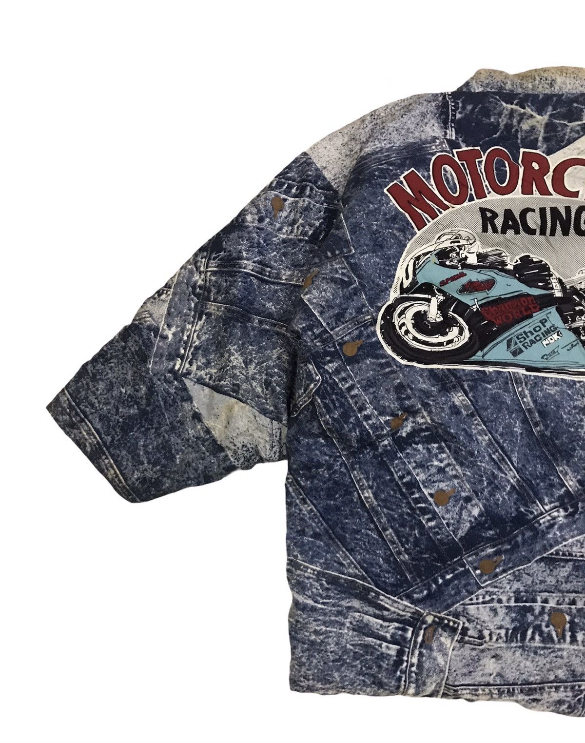 Japanese Brand 🇯🇵 Exclusive Distressed Kimono Jeans and Racing Inspired Size US M / EU 48-50 / 2 - 9 Thumbnail
