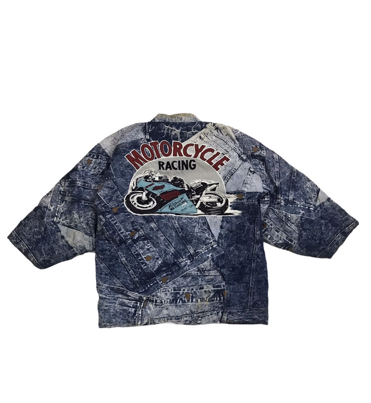 Japanese Brand 🇯🇵 Exclusive Distressed Kimono Jeans and Racing Inspired Size US M / EU 48-50 / 2 - 7 Thumbnail