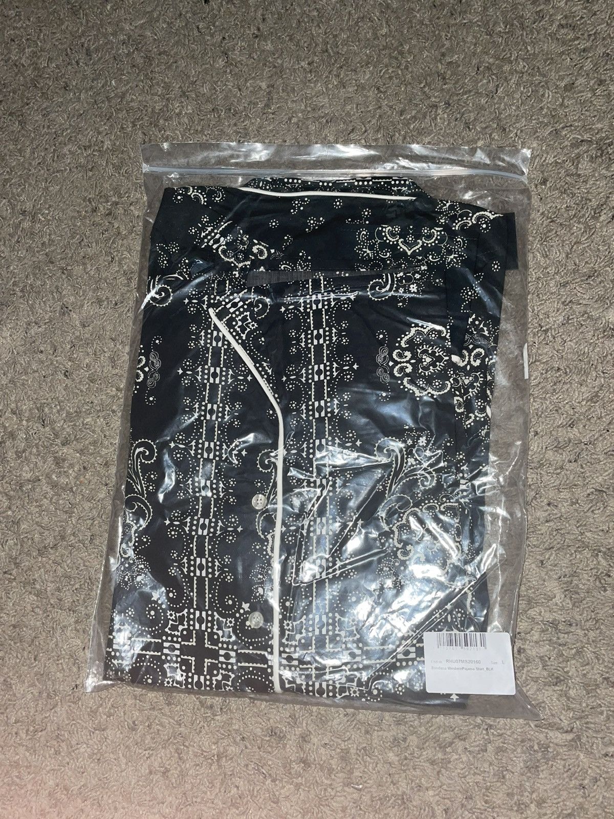 Rhude Rhude Bandana Western Pajama Shirt Size US L / EU 52-54 / 3 - 6 Thumbnail
