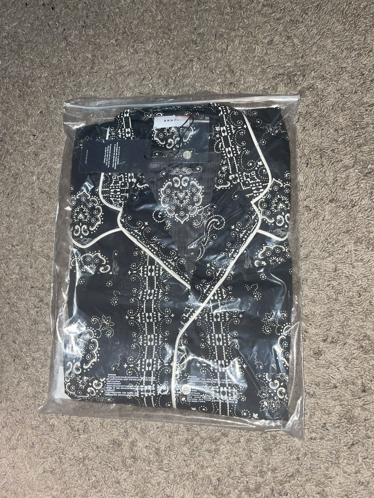 Rhude Rhude Bandana Western Pajama Shirt Size US L / EU 52-54 / 3 - 5 Thumbnail