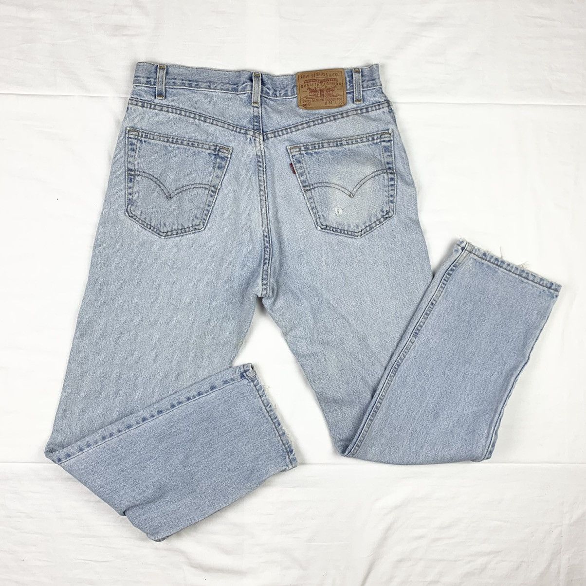 Levi's Vintage Levis 505 Regular Fit Straight Leg Jeans Made in USA Size US 34 / EU 50 - 3 Thumbnail