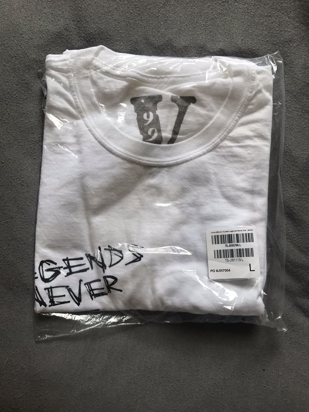 Juice Wrld x Vlone Legends Never Die T-Shirt - White