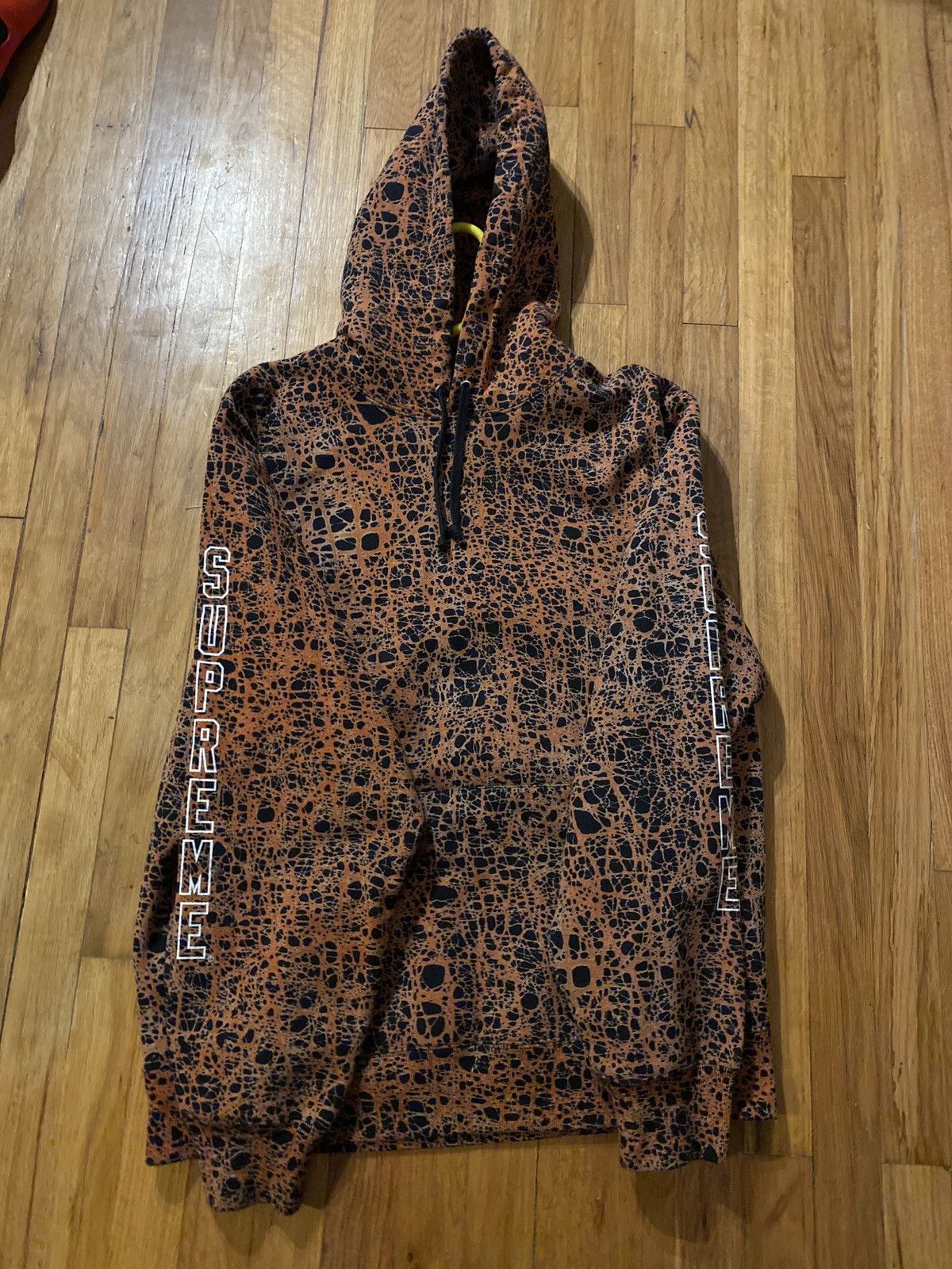 Marble hooded sweatshirt supreme sale
