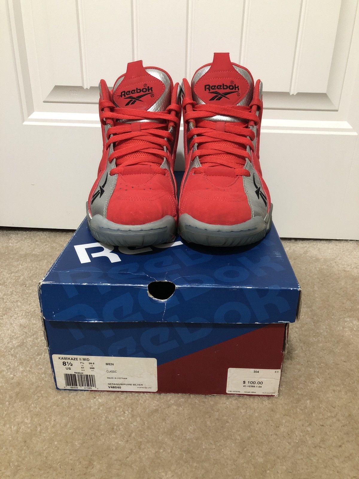 Reebok Kamikaze mid 2 fish market Size US 8.5 / EU 41-42 - 2 Thumbnail