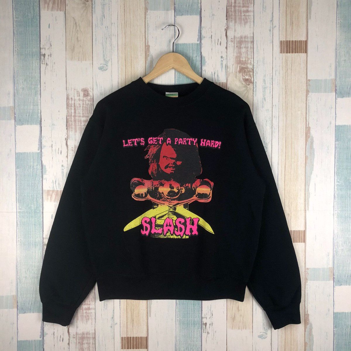 Vintage Vintage Chucky Slash Sweatshirt Crewneck Size US S / EU 44-46 / 1 - 1 Thumbnail