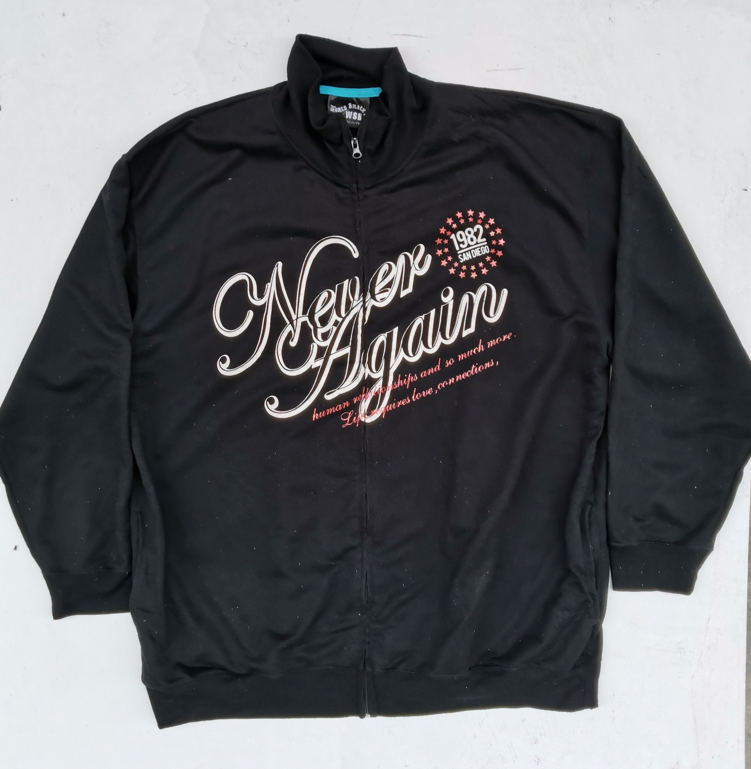 Japanese Brand WSB Never Again Big Logo Sweaters Size US XXL / EU 58 / 5 - 1 Thumbnail