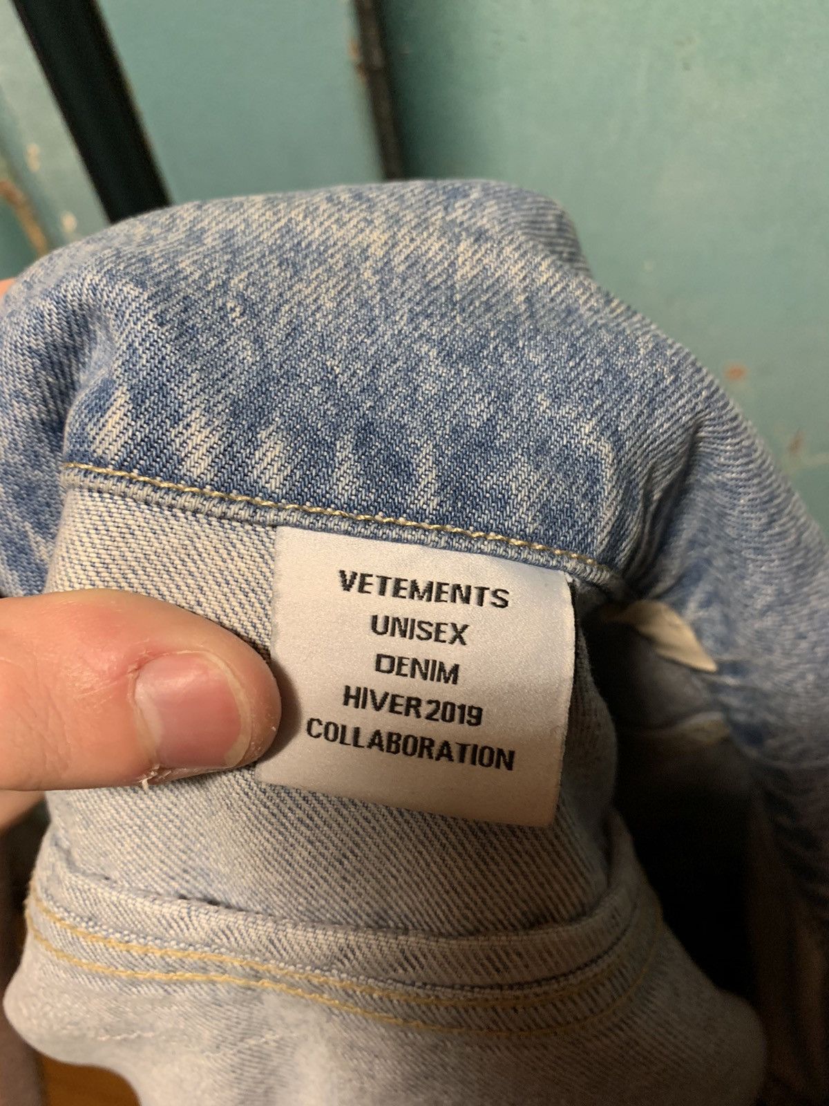 Levi's × Vetements Vetements x Levi’s Tribal-print Oversized Denim Jacket Size US XS / EU 42 / 0 - 8 Thumbnail