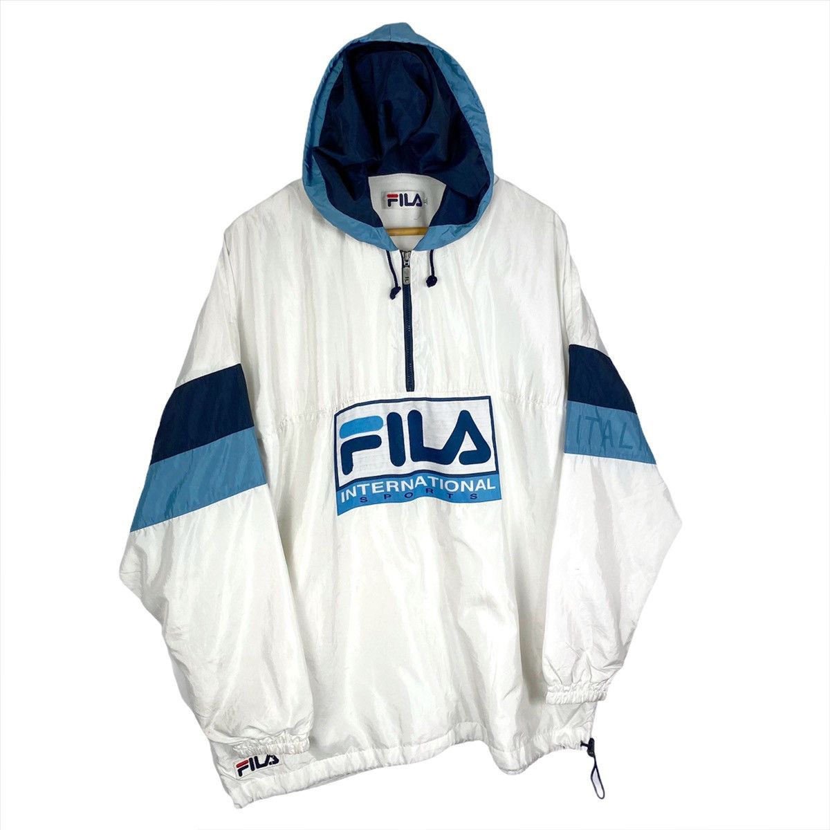 Vintage Fila Sport Half Zip Windbreaker Hoodie