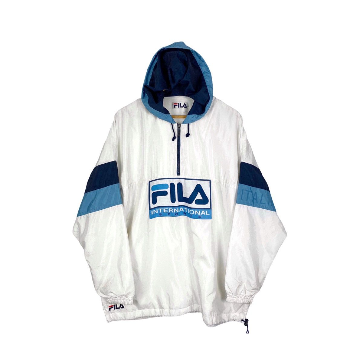 Vintage Fila Sport Half Zip Windbreaker Hoodie