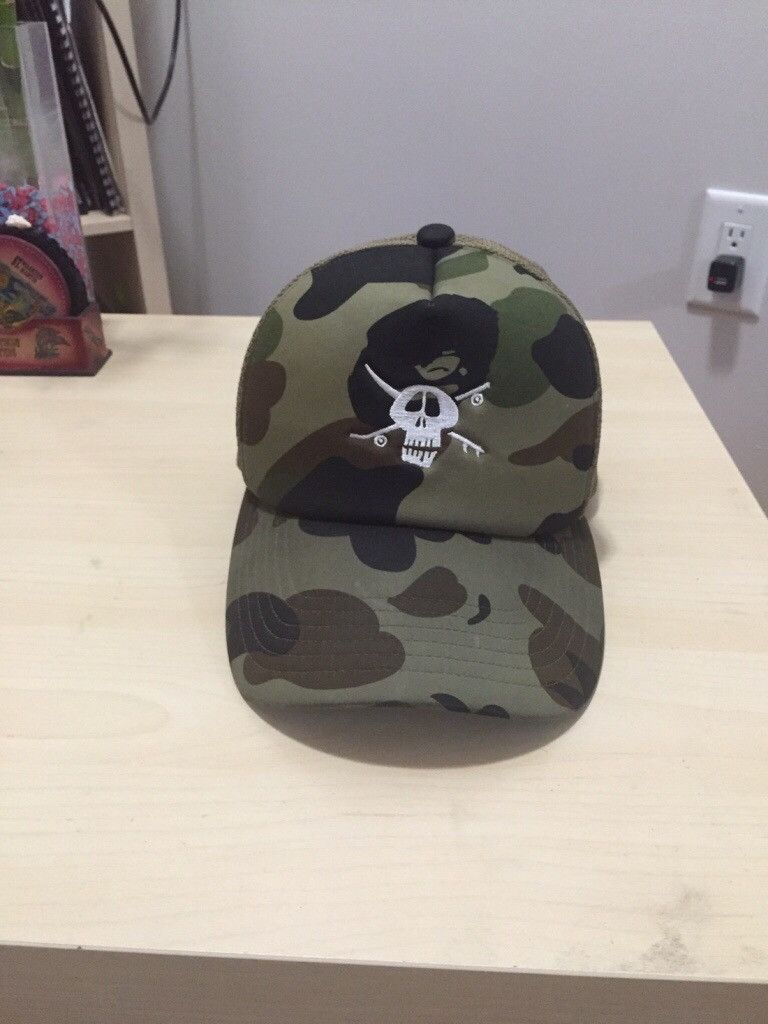 Bape × Stussy Bape X Stussy 1st Camo Trucker Hat | Grailed